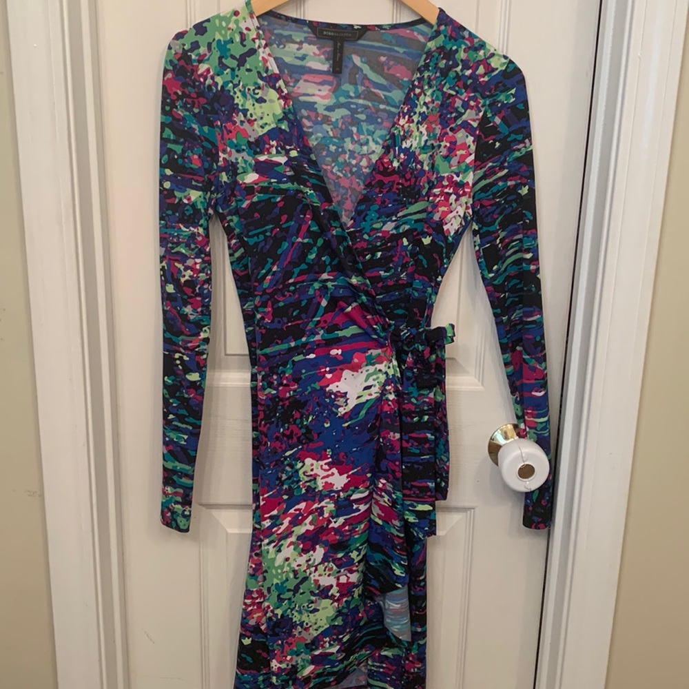 XS BCBG wrap dress